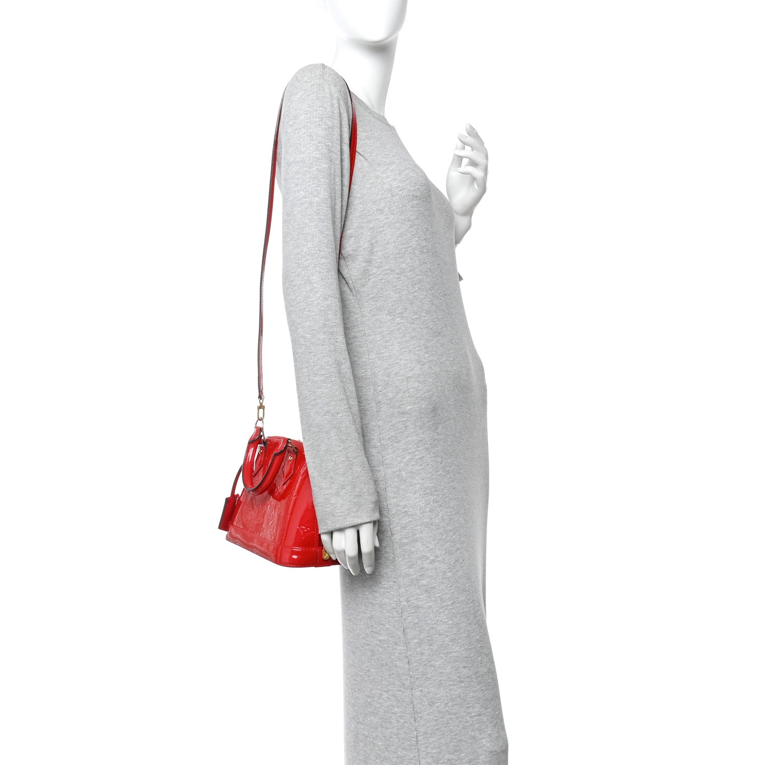 Louis Vuitton Vernis Alma BB Cherry 2 of 9