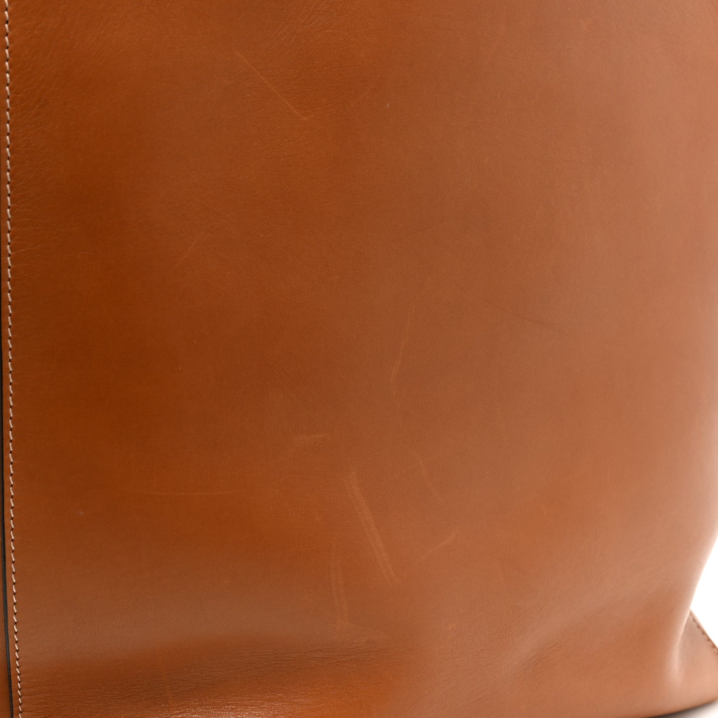 Smooth Calfskin Medium Belt Cabas Phantom Brown