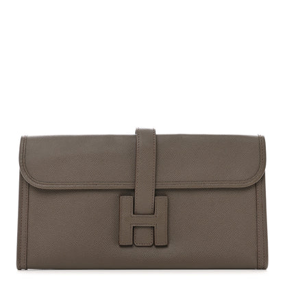 Hermes Epsom Jige Elan 29 Clutch Etain 1 of 7