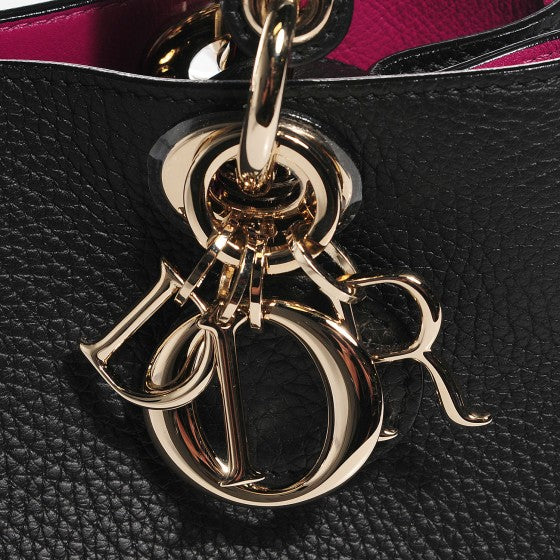 Bullcalf Small Diorissimo Tote Black Rose Indien