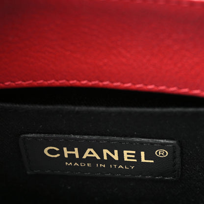 Chanel Shiny Calfskin Goatskin Quilted Small Coco Curve Messenger Flap Red 6 of 10