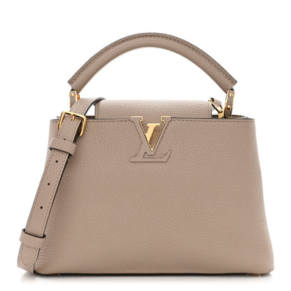 Louis Vuitton Taurillon Capucines BB Galet 1 of 9