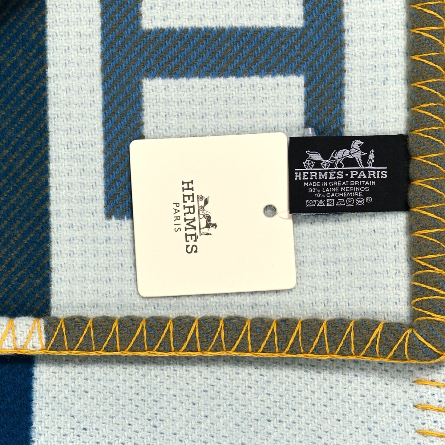 Wool Cashmere Avalon Vibration Blanket Outremer