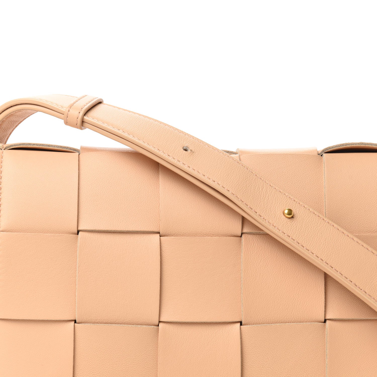 Bottega Veneta Nappa Maxi Intreccio Cassette Bag Nude 9 of 9