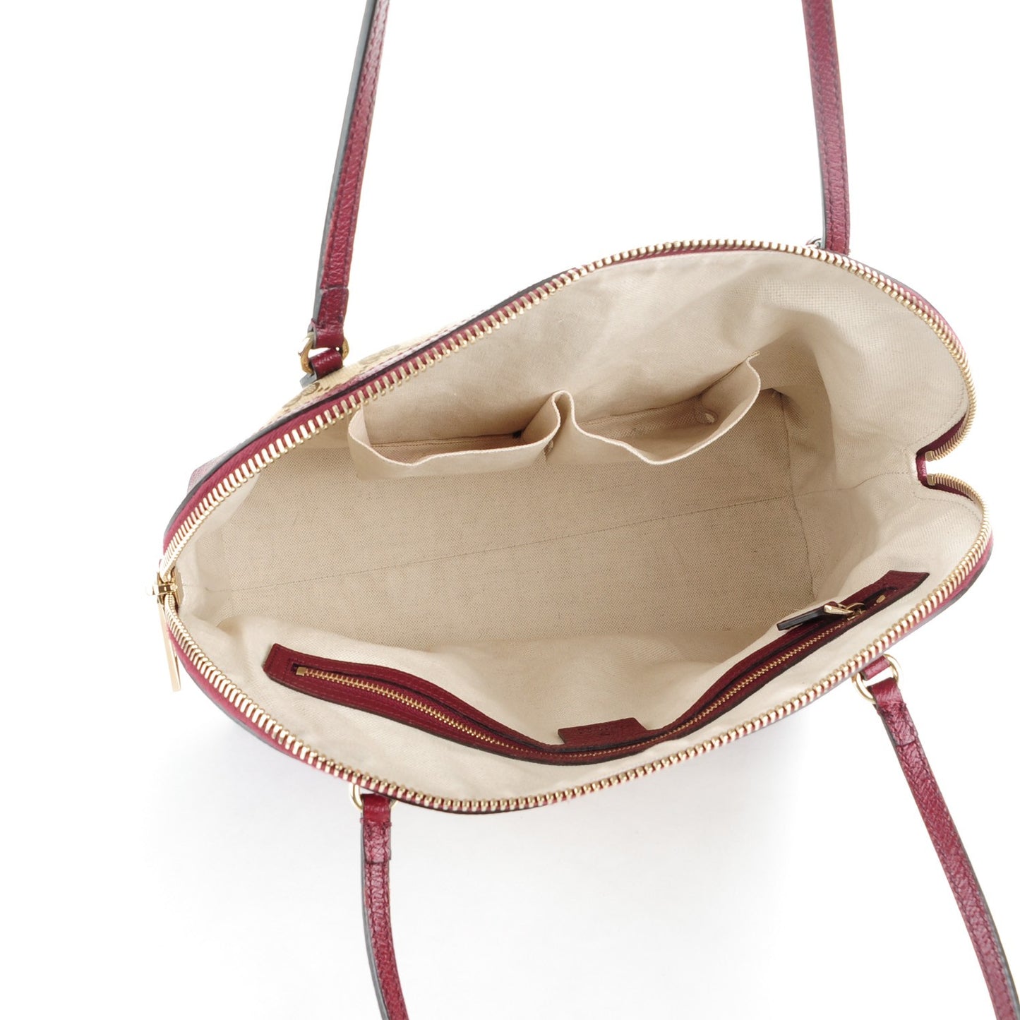 Monogram Medium Bree Shoulder Bag Ruby Red