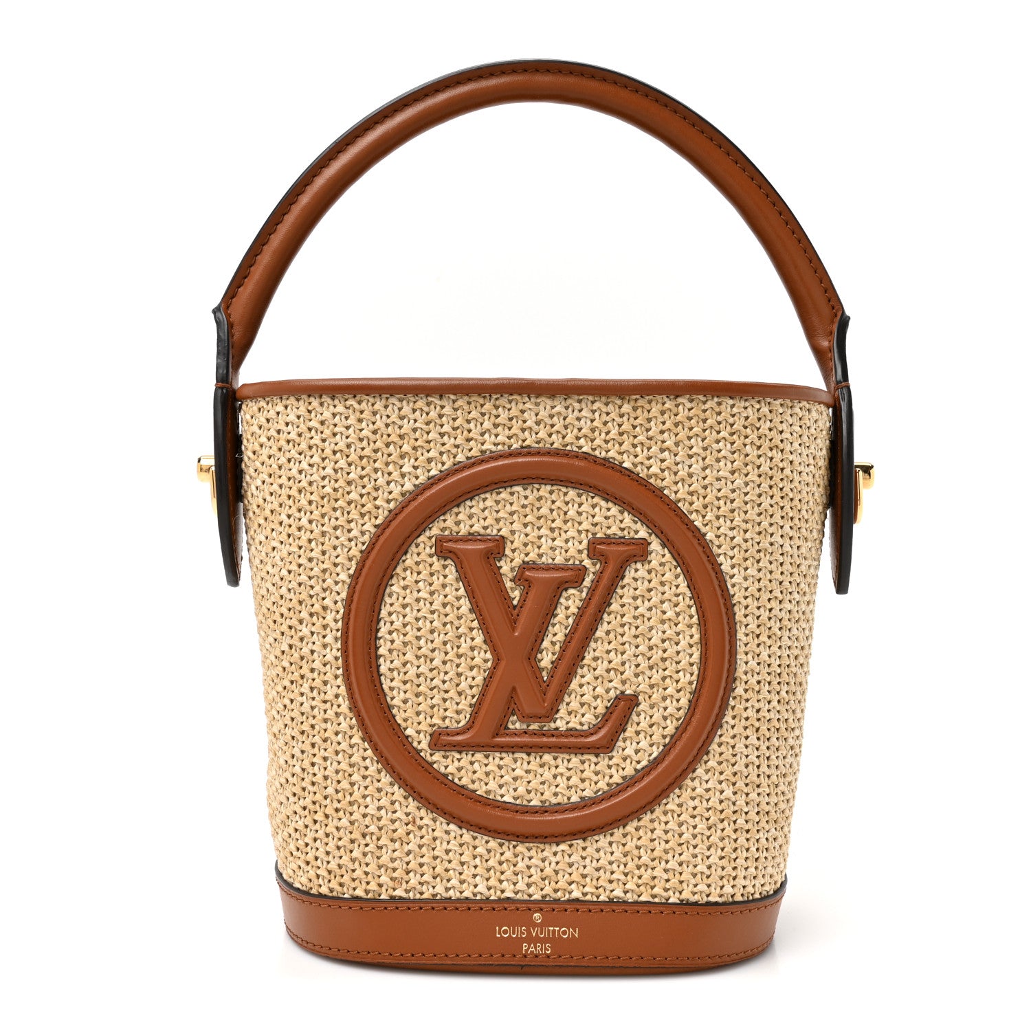 Louis Vuitton Raffia Petit Bucket Caramel 1 of 9