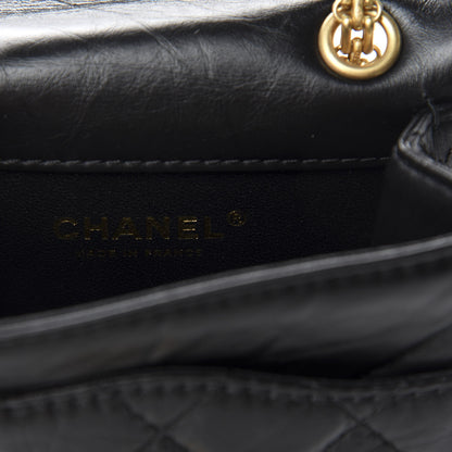 Chanel Aged Calfskin Quilted 2.55 Reissue Mini North South Flap Black 8 of 11
