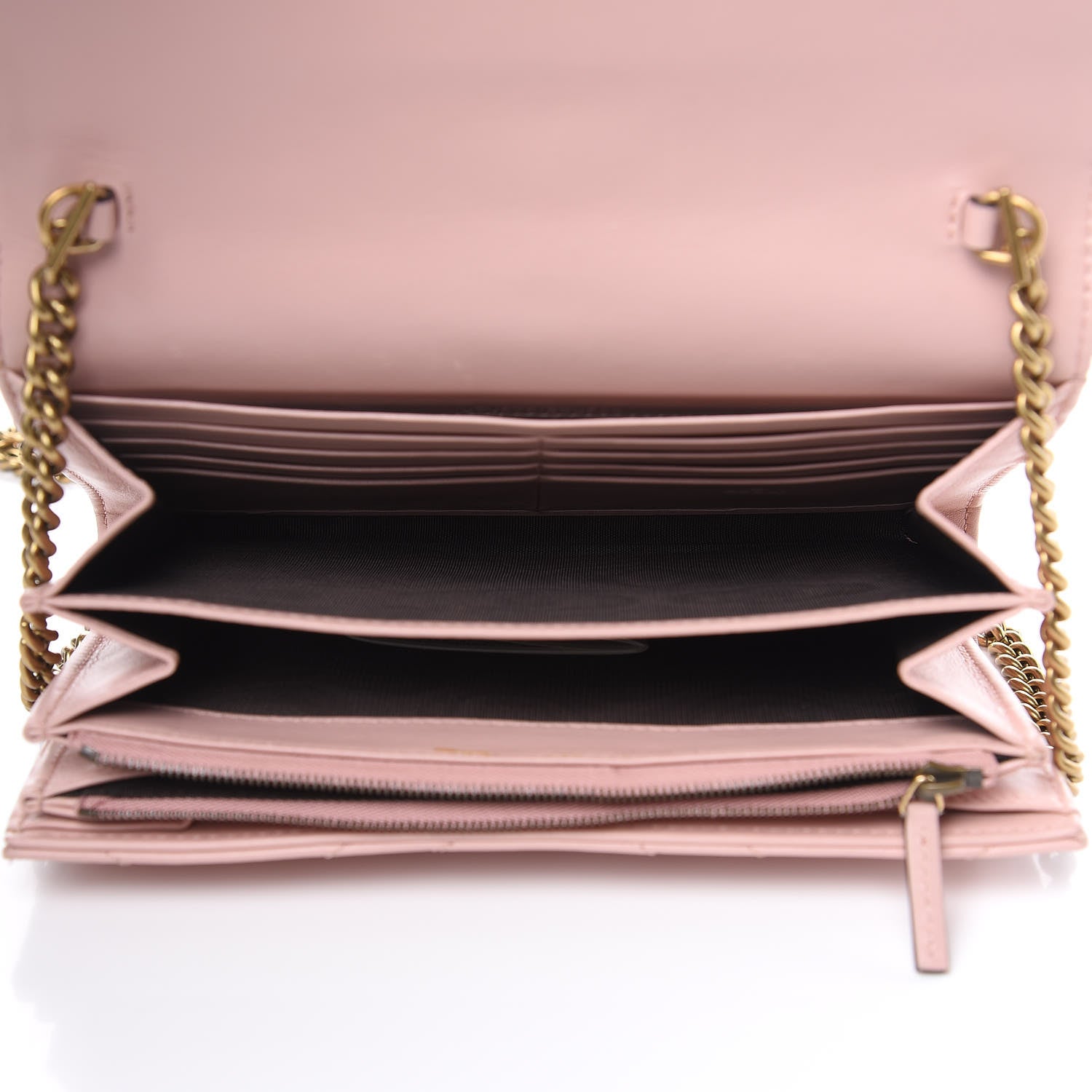 Gucci Calfskin Matelasse GG Marmont Chain Wallet Perfect Pink 5 of 10