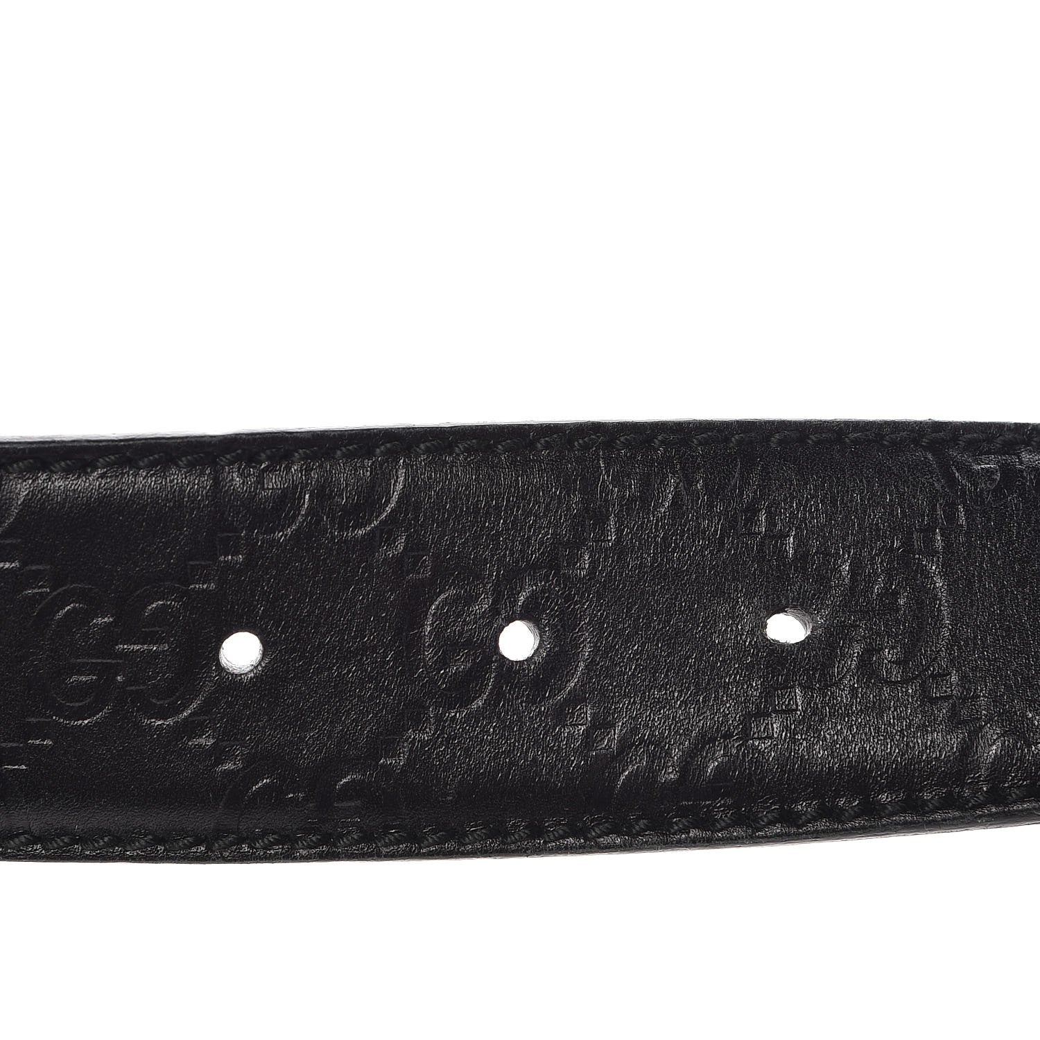 Gucci Guccissima Interlocking G Belt 100 40 Black 4 of 7