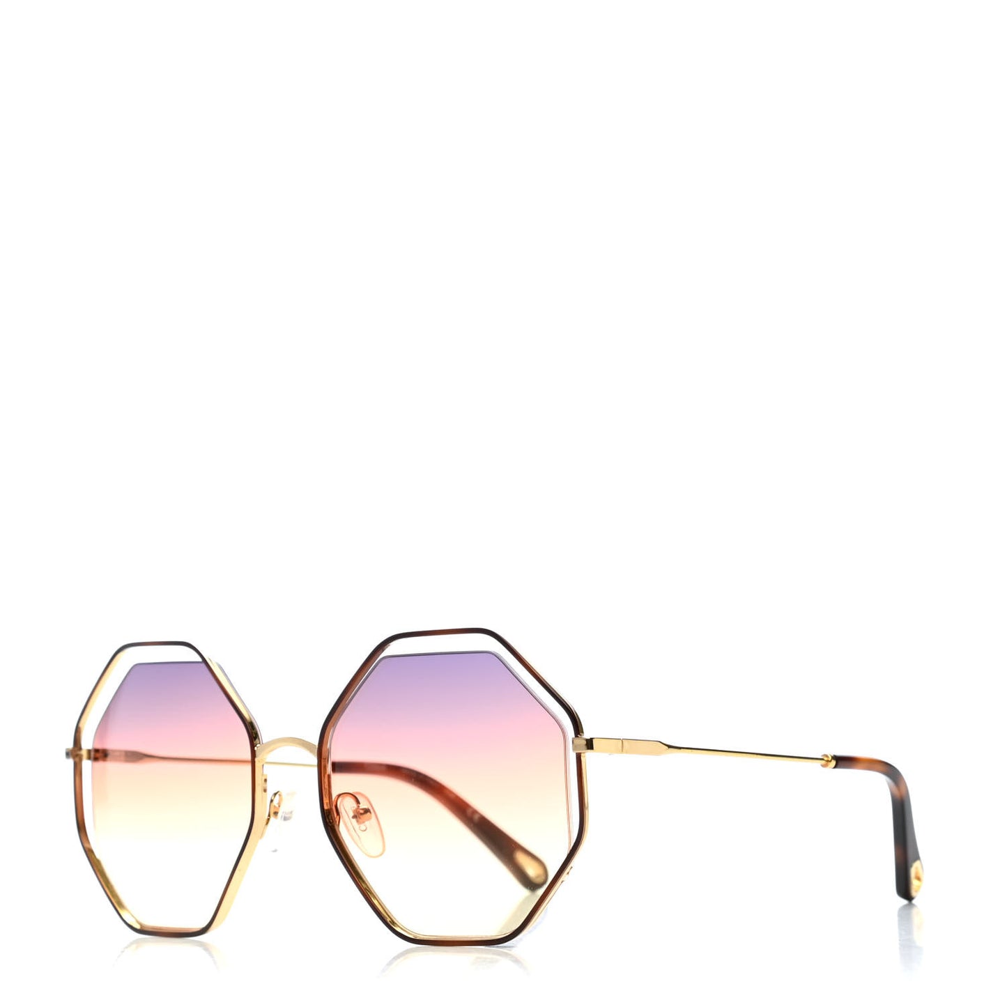 Octagonal Sunglasses CE132S Gold
