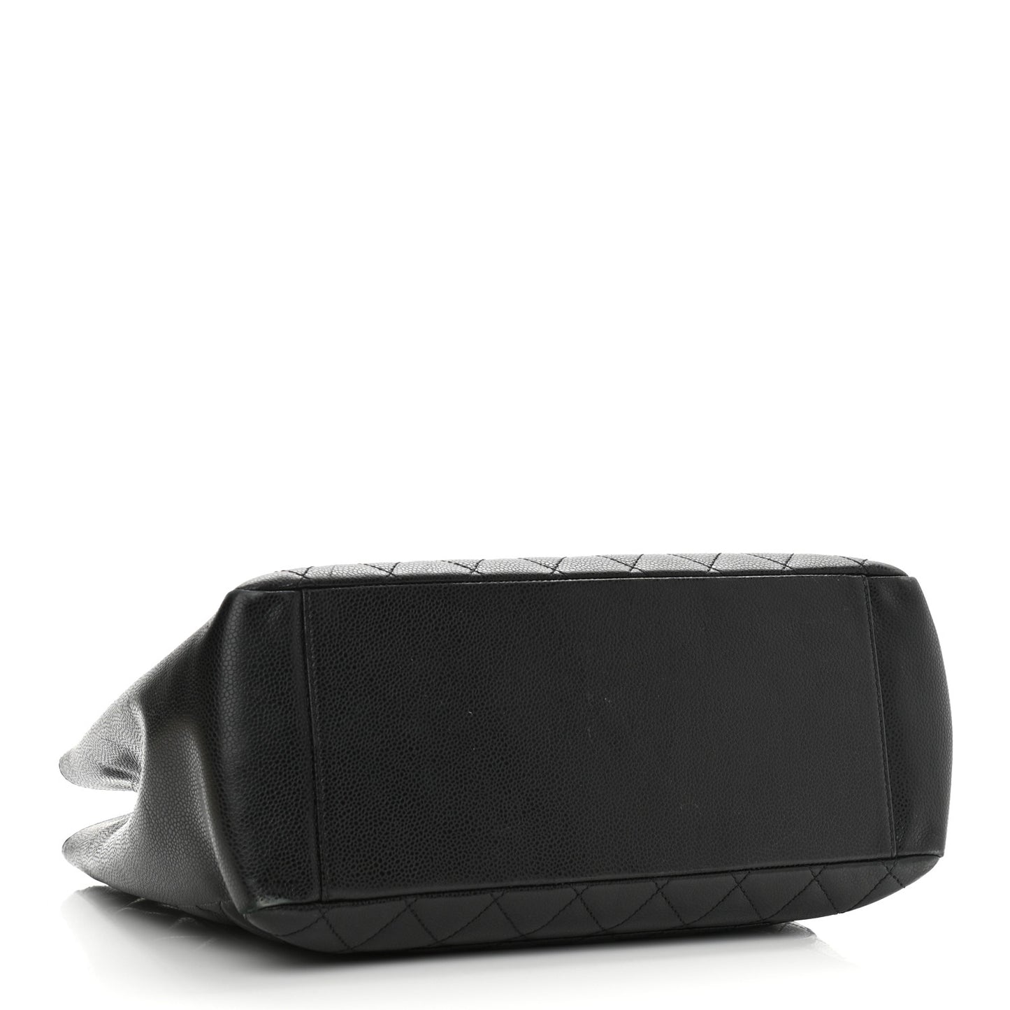 Caviar Quilted Grand Shopping Tote GST Black