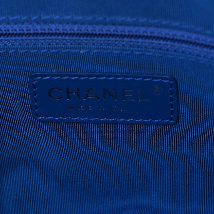Chanel Woven Fabric Single Flap Blue 6 of 10