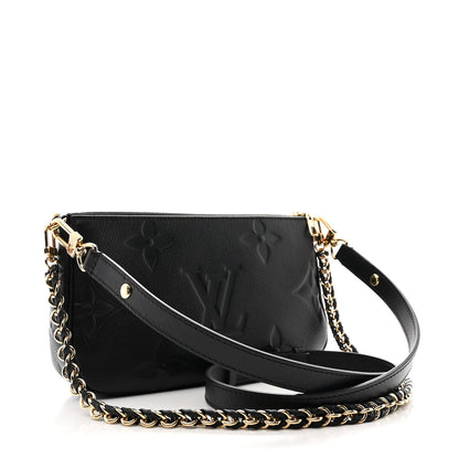 Louis Vuitton Empreinte Monogram Giant Multi Pochette Accessories Black 3 of 13