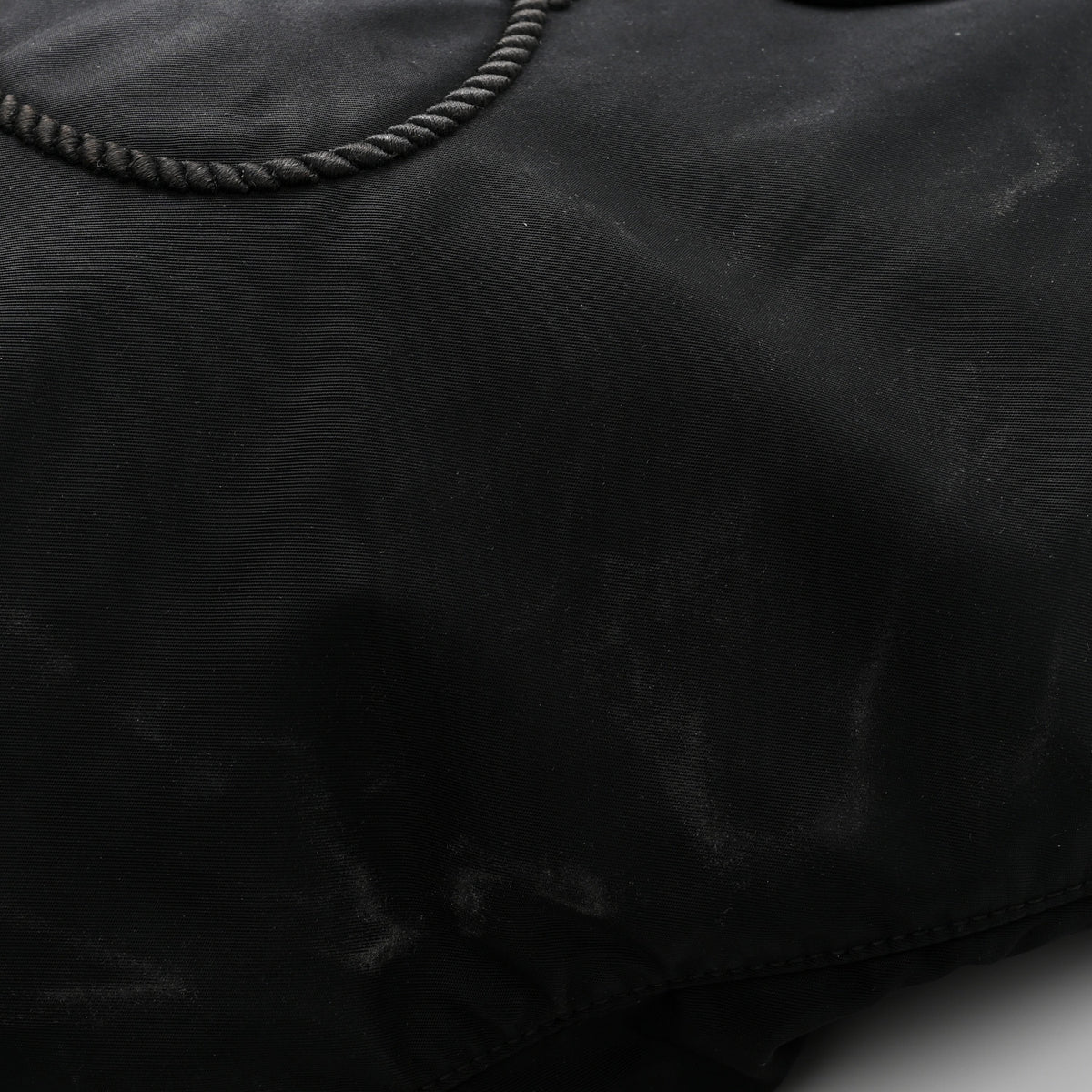 Tessuto Nylon Logo Tote Black