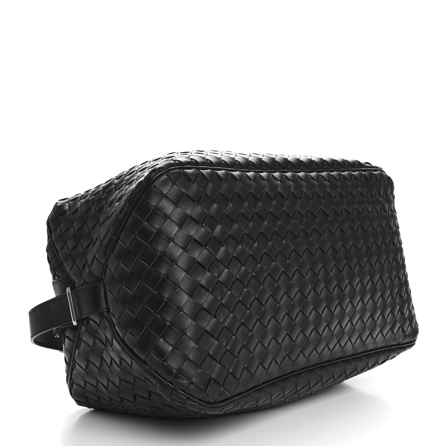 Nappa Intrecciato Travel Duffel Bag Black