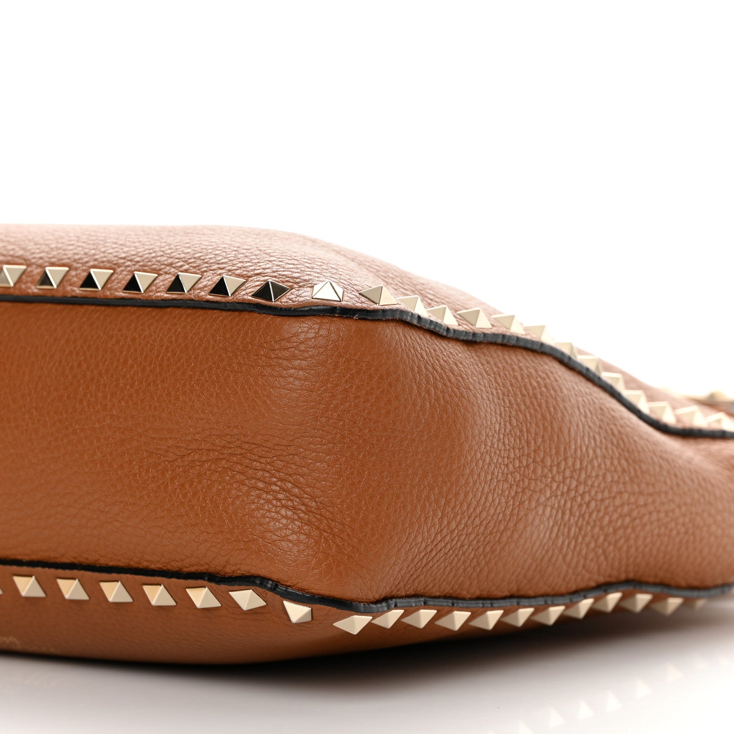 Valentino Garavani Pebbled Calfskin Small Rockstud Flip-Lock Messenger Bag Light Cuir 9 of 16