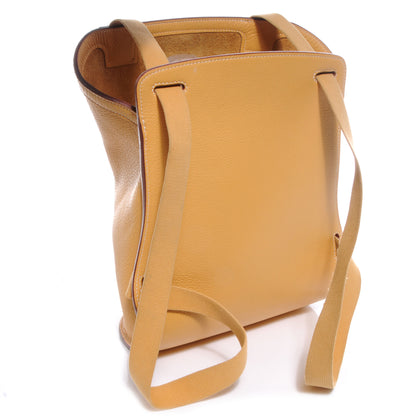 Hermes Taurillon Clemence Sherpa Backpack Sable 3 of 7