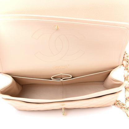 Chanel Caviar Quilted Jumbo Double Flap Beige Clair 4 of 11