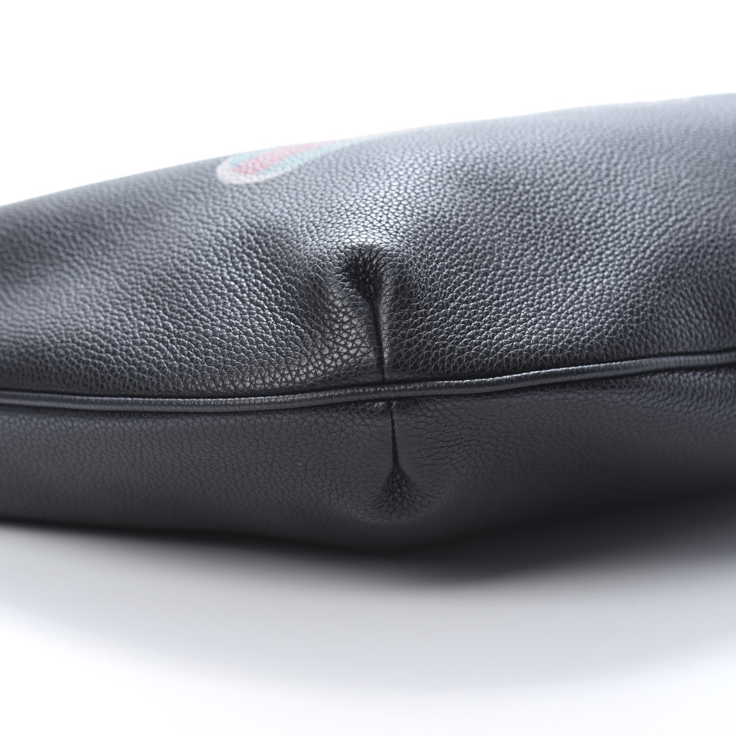 Gucci Grained Calfskin Logo Half Moon Hobo Black 9 of 11