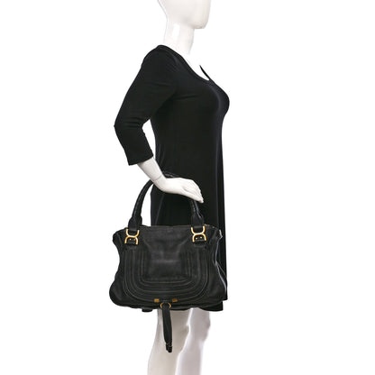Chloe Calfskin Medium Marcie Satchel Black 3 of 12