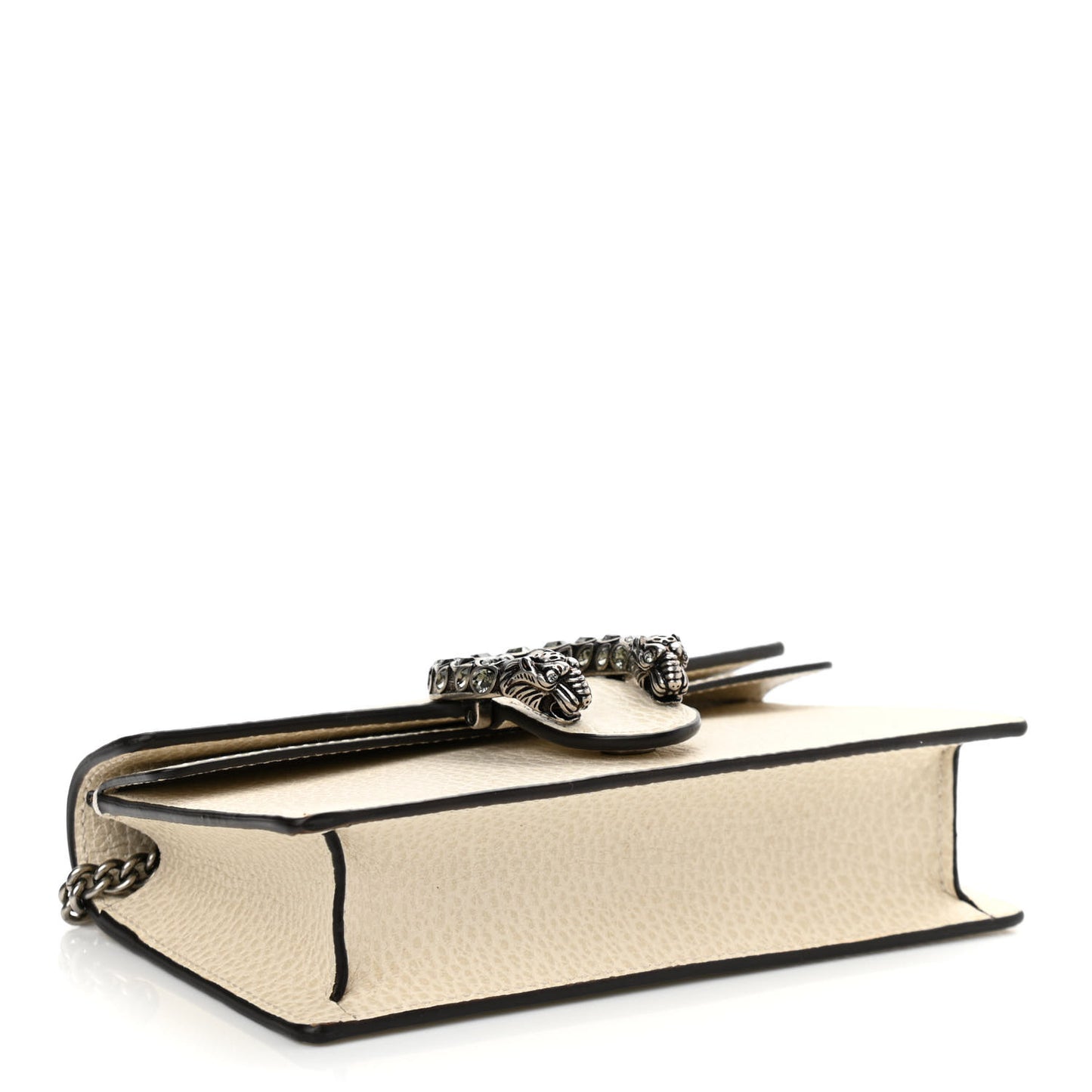 Dollar Calfskin Crystal Super Mini Dionysus Shoulder Bag Mystic White Black Diamond