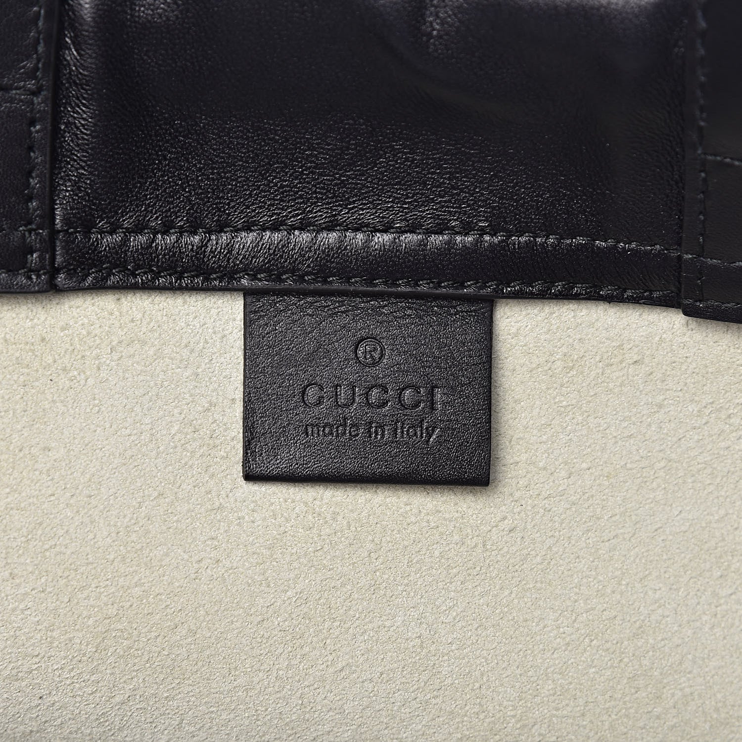 Gucci Calfskin Coco Capitan Logo Drawstring Backpack Mystic White 6 of 10