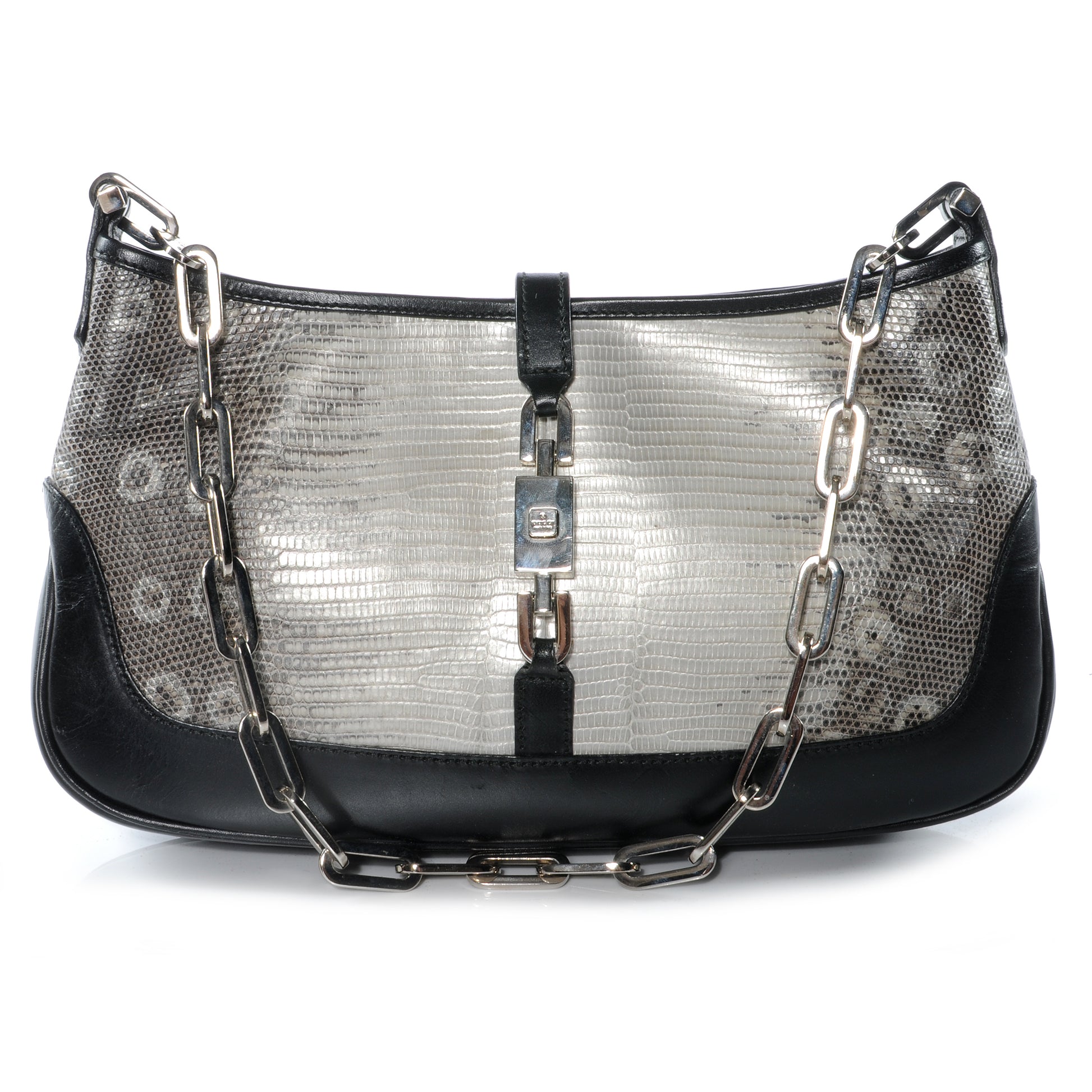 Gucci Lizard Jackie O Shoulder Bag 1 of 8