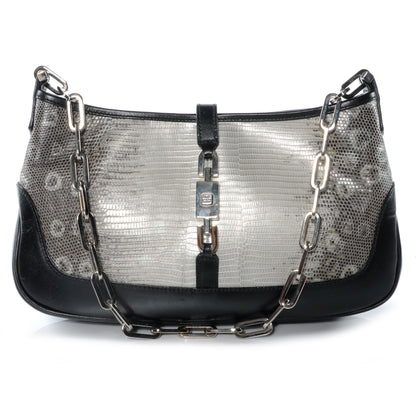 Gucci Lizard Jackie O Shoulder Bag 1 of 8