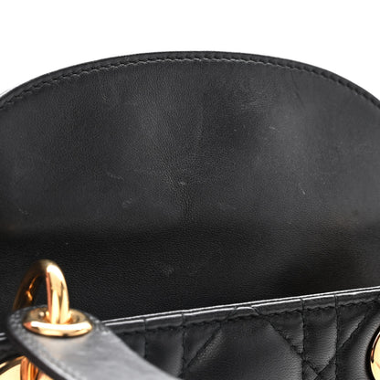 Christian Dior Lambskin Cannage Mini Lady Dior Black 12 of 13