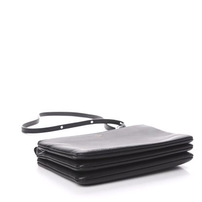 Celine Lambskin Small Trio Crossbody Bag Black 3 of 14