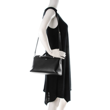 Fendi Vitello Dolce Medium By The Way Boston Bag Black 2 of 7