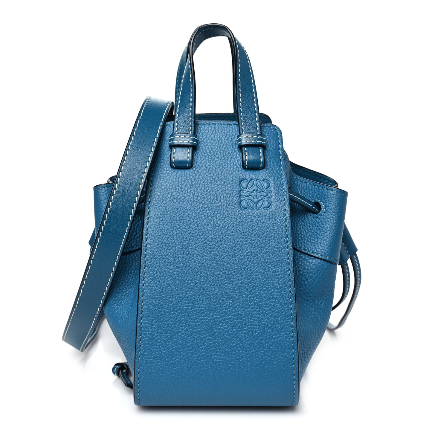Calfskin Mini Hammock Shoulder Bag Dark Blue