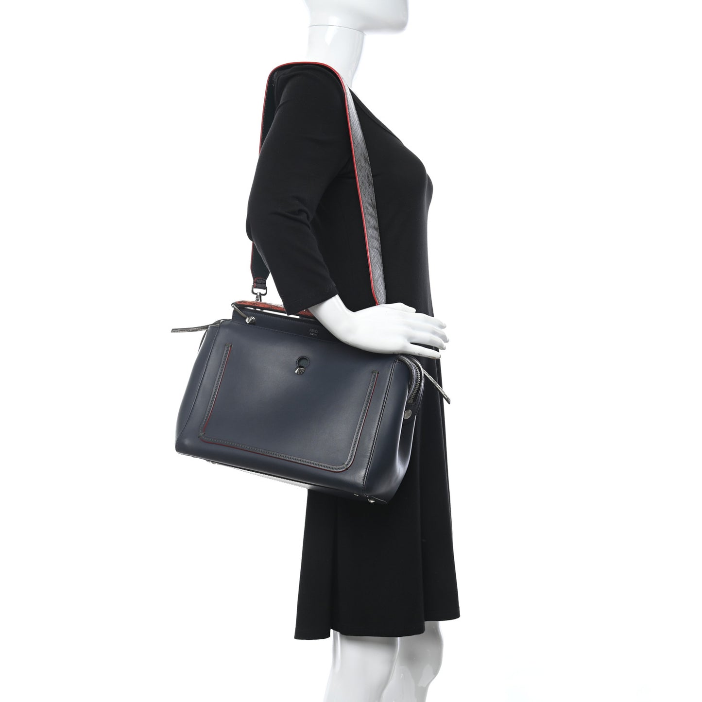 Vitello Baltico Dolce Elaphe DotCom Satchel Lavagna Ortensia Multicolor