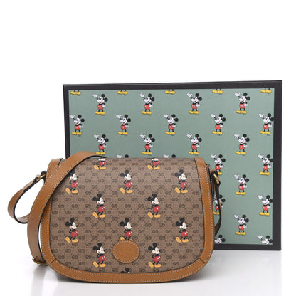 Gucci X DISNEY Mini Vintage GG Supreme Monogram Mickey Mouse Small Flap Messenger Bag Beige Vintage Sun Oil 11 of 11