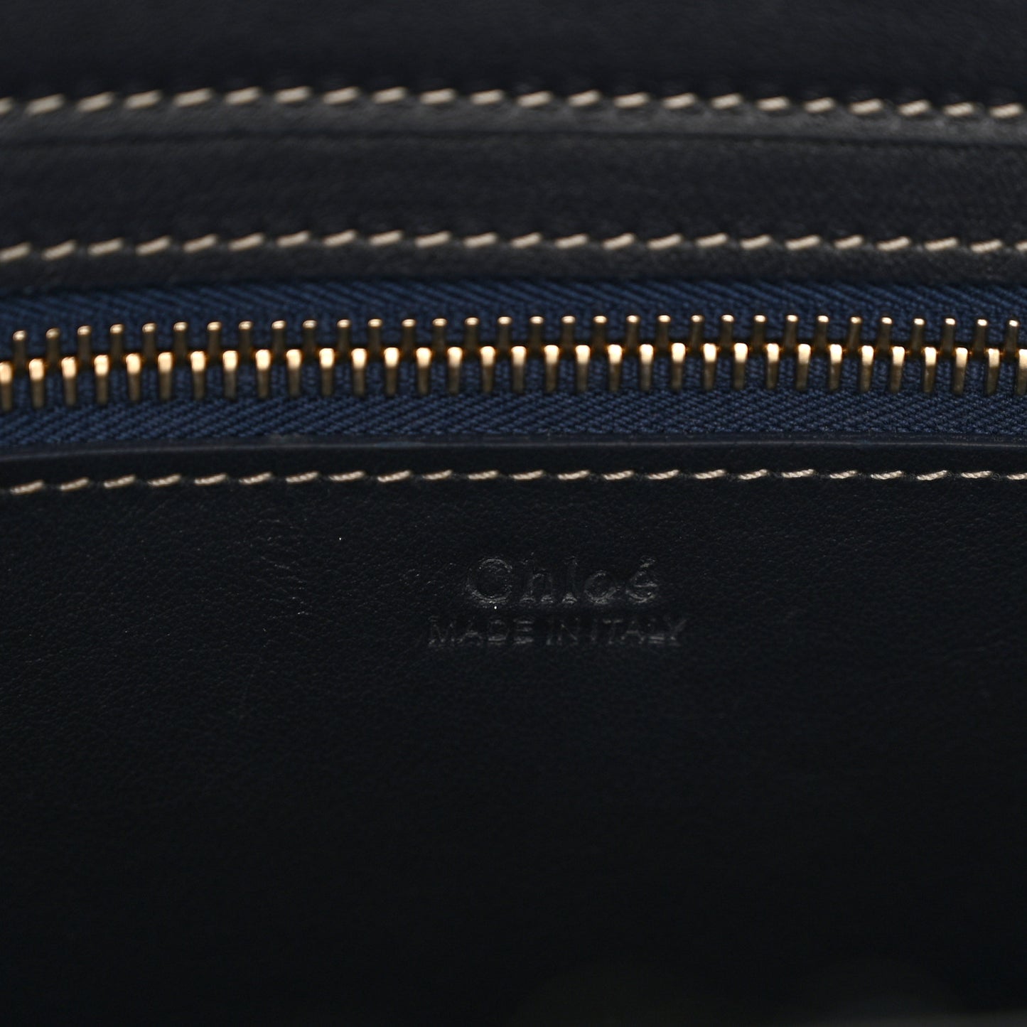 Felt Shiny Calfskin Medium Woody Ribbon Tote Obscure Navy