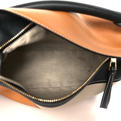 Loewe Calfskin Small Puzzle Bag Amber Light Oat Black 5 of 12