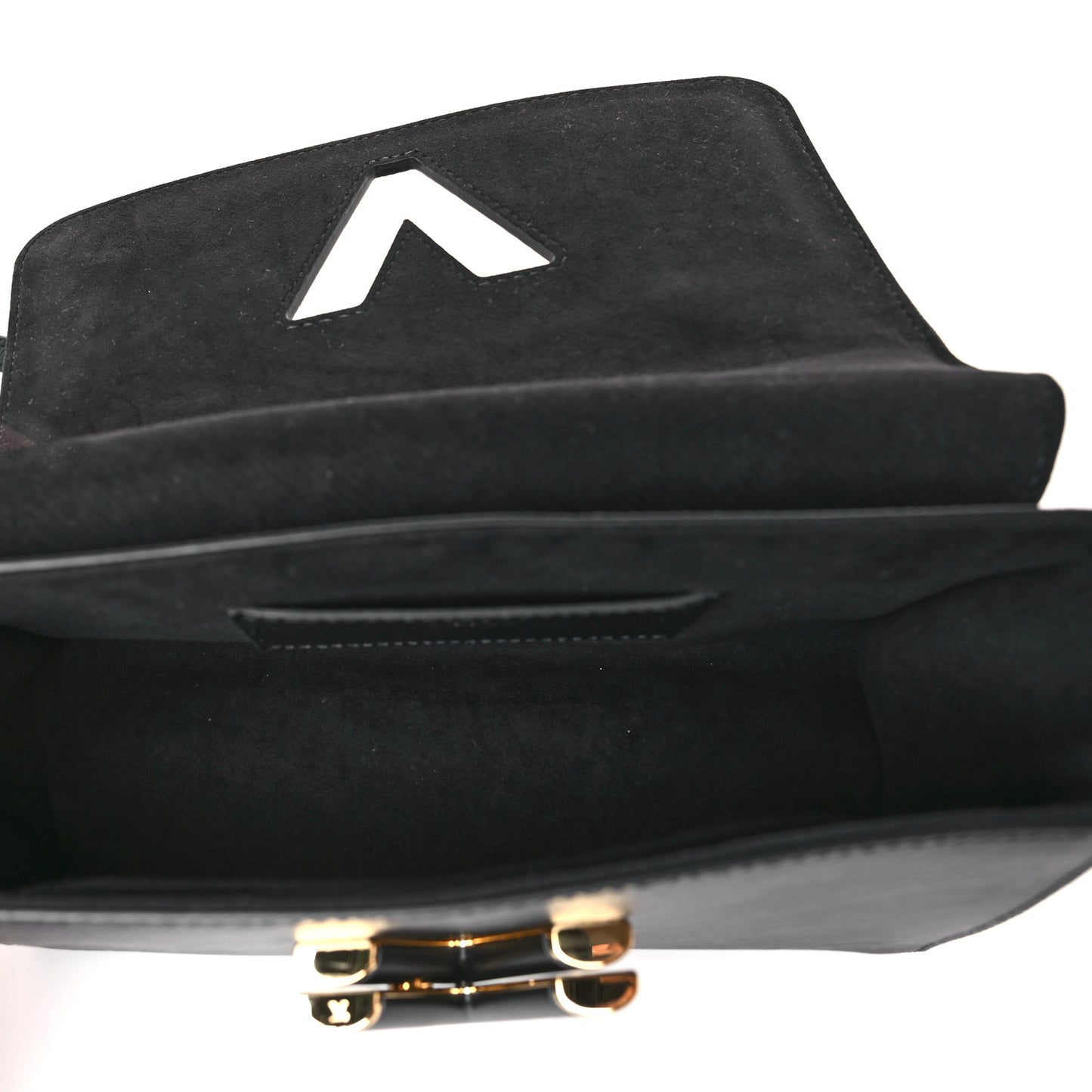 Epi Twist Braided Strap Shoulder Bag MM Black