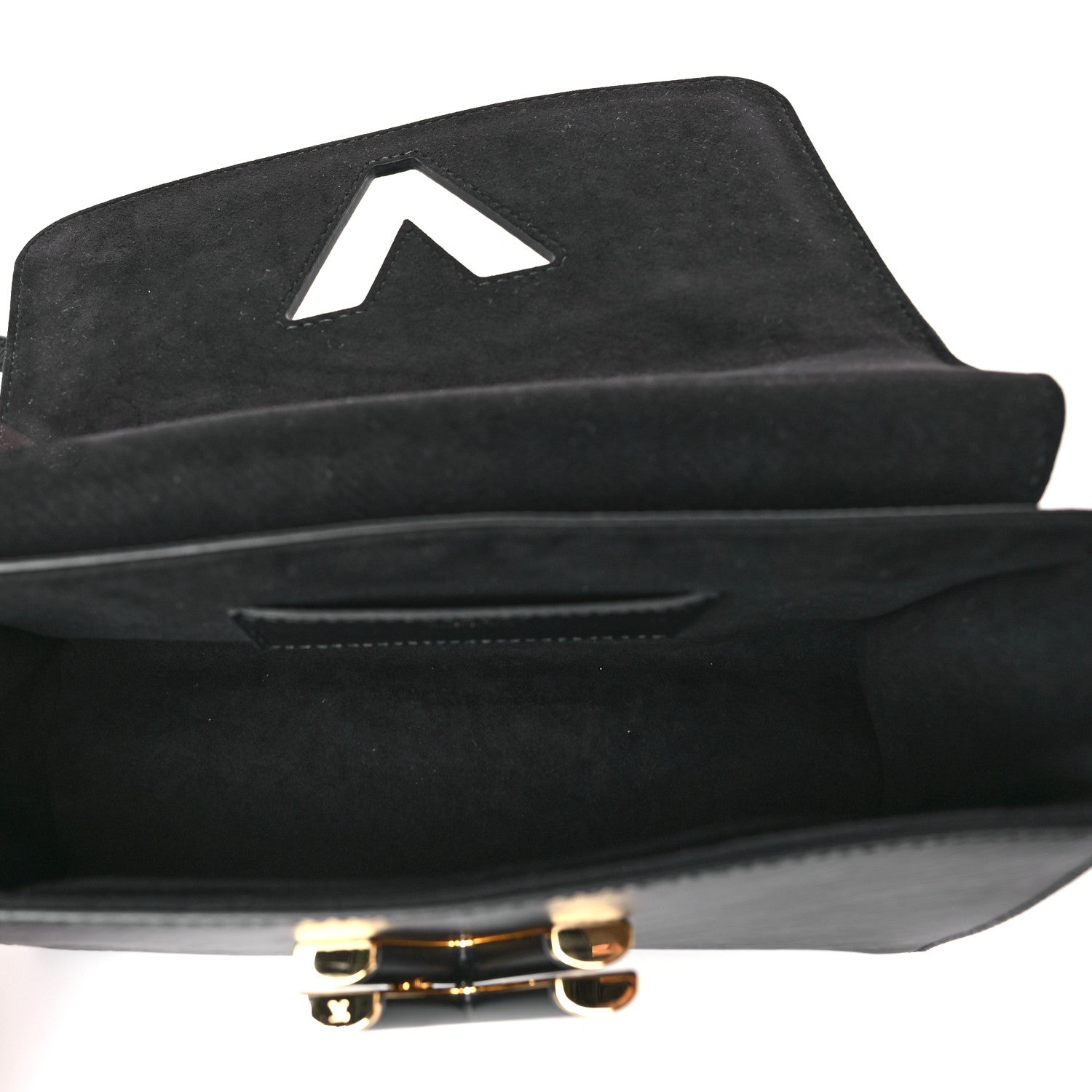 Louis Vuitton Epi Twist Braided Strap Shoulder Bag MM Black 5 of 8