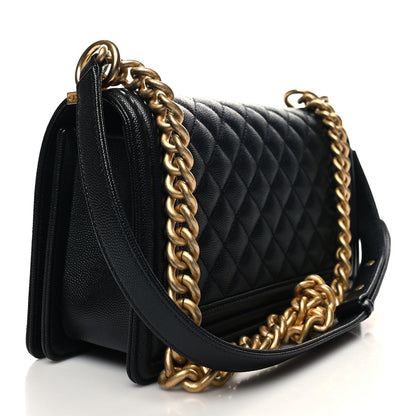 Chanel Caviar Quilted Medium Boy Flap Black 3 of 10