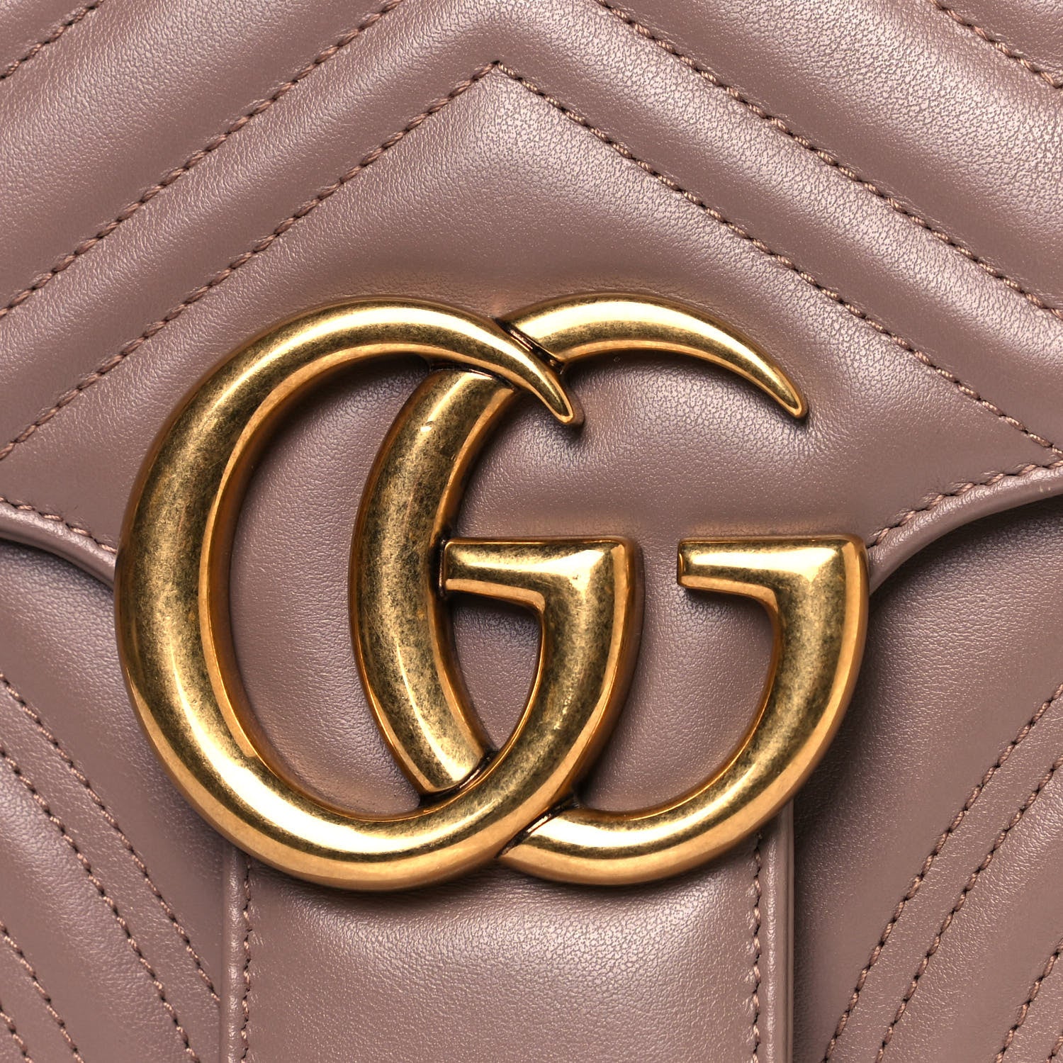 Gucci Calfskin Matelasse Large GG Marmont Shoulder Bag Porcelain Rose 13 of 16