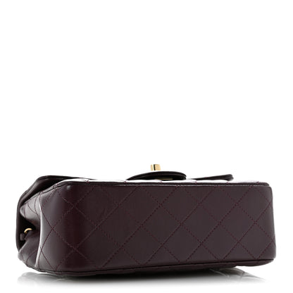 Chanel Lambskin Quilted Mini Rectangular Flap Burgundy 4 of 11