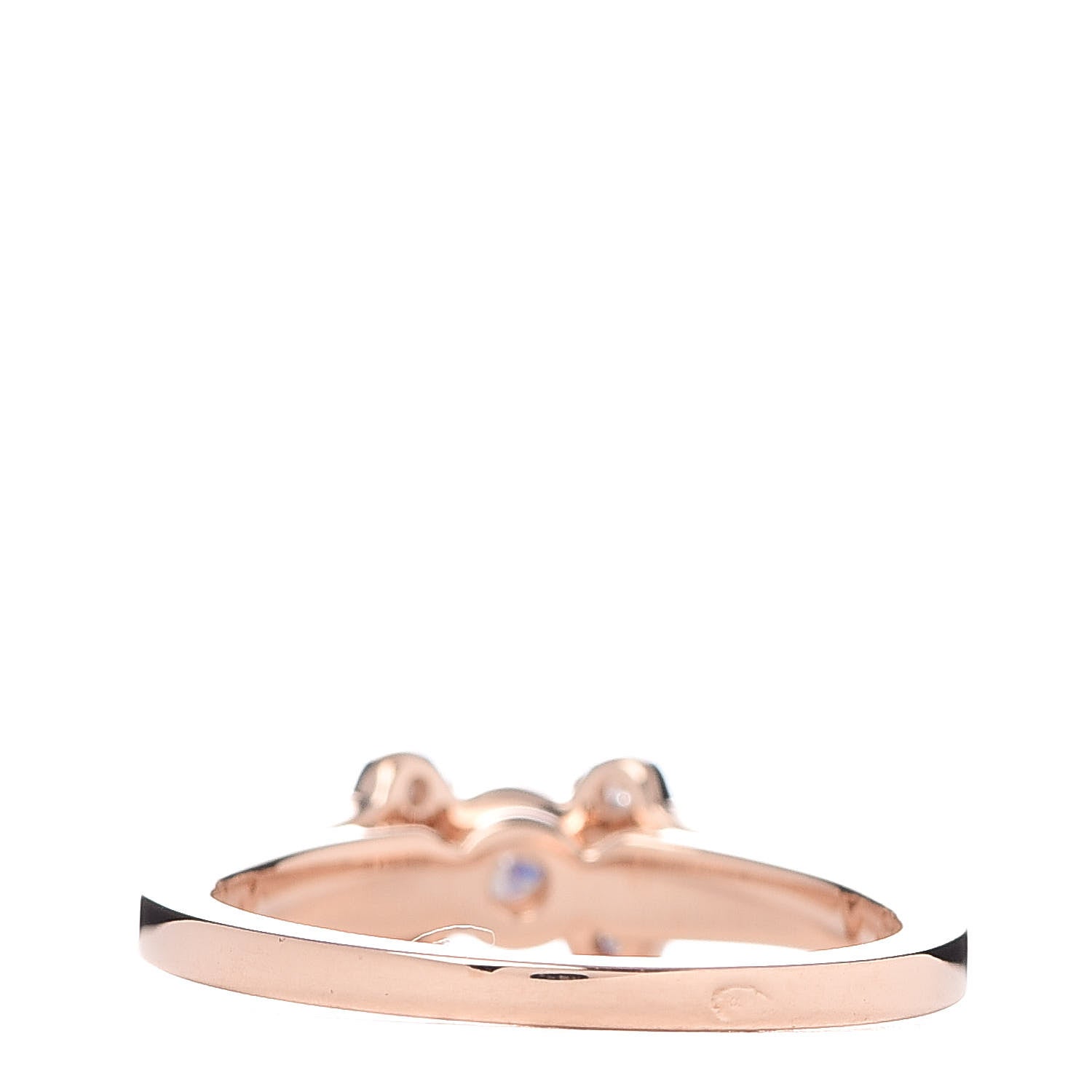 Cartier 18K Pink Gold Diamond .23ct Ballerine Solitaire Engagement Ring 46 3.75 4 of 7