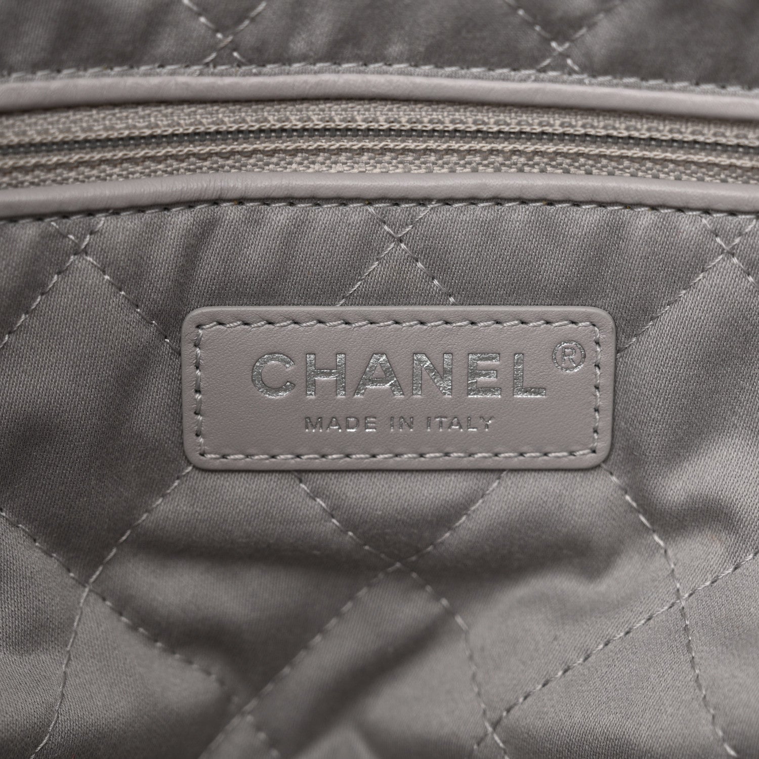 Chanel Shiny Calfskin Quilted Small Chanel 22 Grey 7 of 11