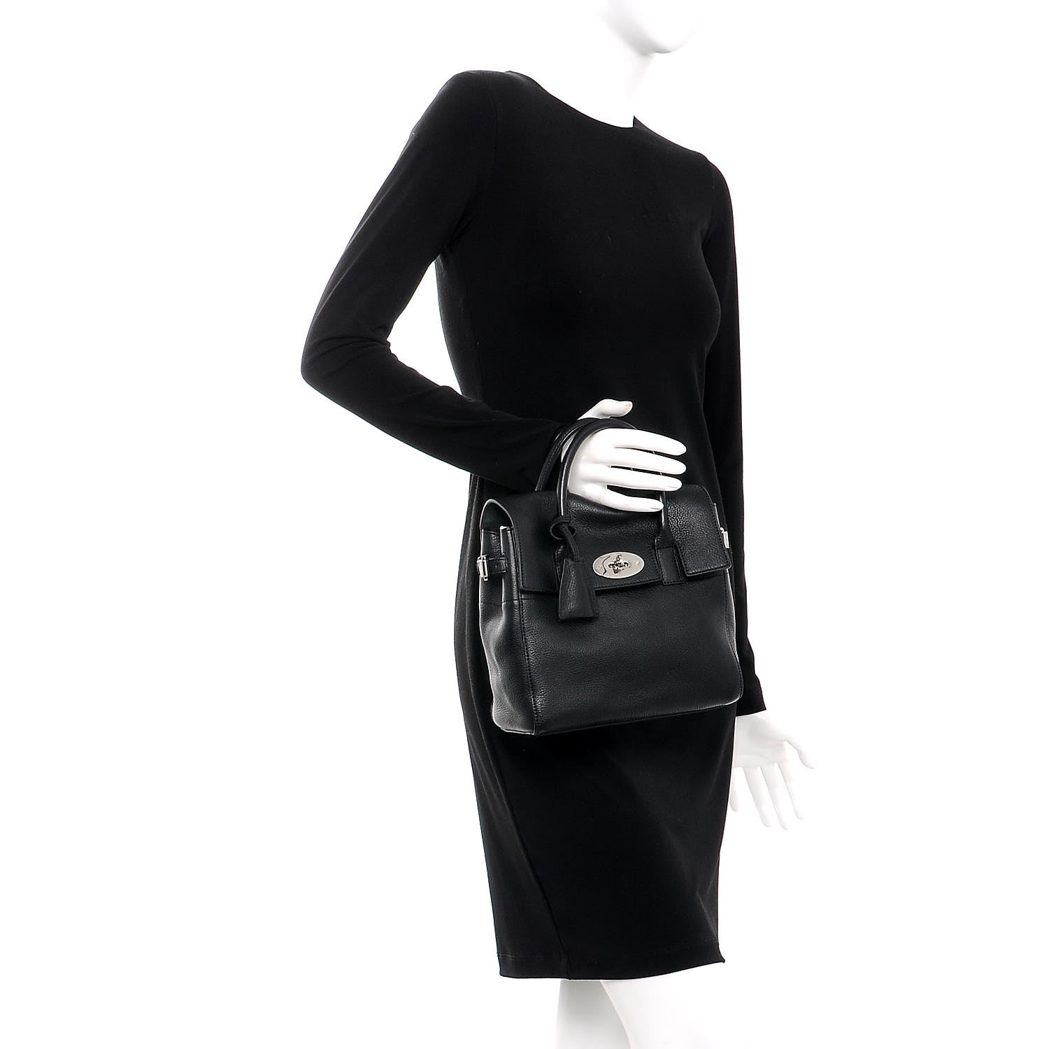 Mulberry Natural Leather Mini Cara Delevingne Convertible Satchel Black 3 of 12