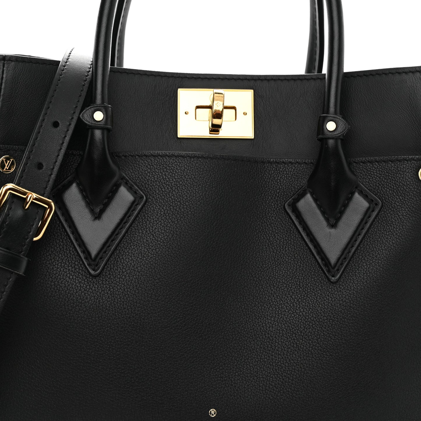 Calfskin Monogram Tufting On My Side Black