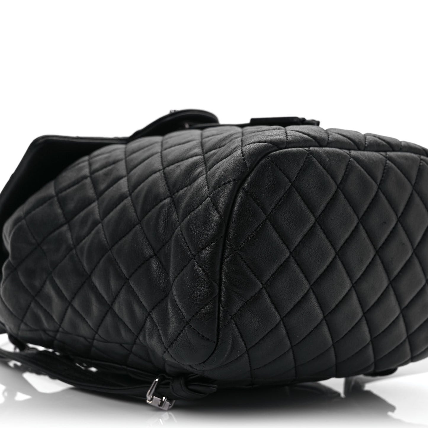 Lambskin Quilted Small Urban Spirit Backpack Black
