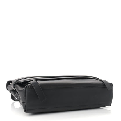 Bottega Veneta Textured Calfskin Messenger Crossbody Bag Black 4 of 9