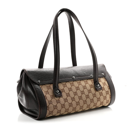 Gucci Monogram Bamboo Bullet Bag Dark Brown 3 of 11