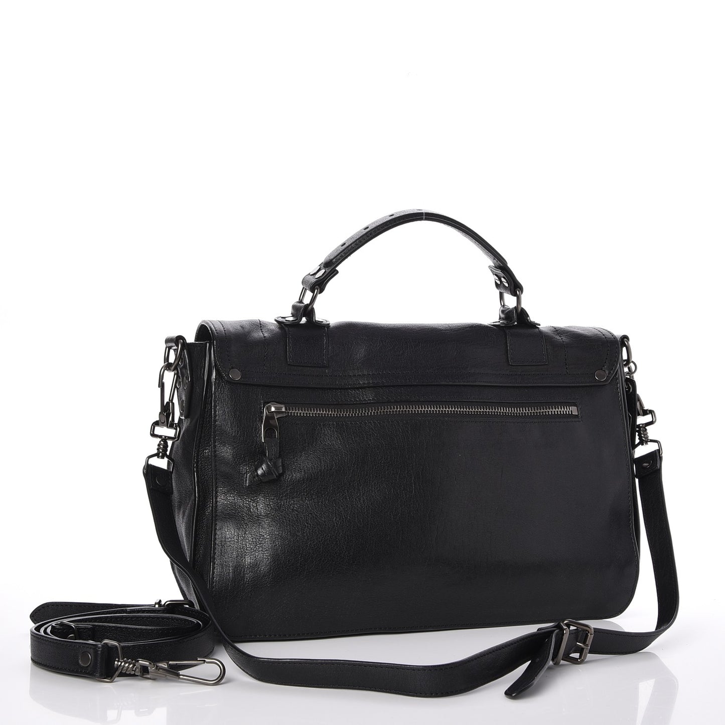Lambskin Medium PS1 Satchel Black