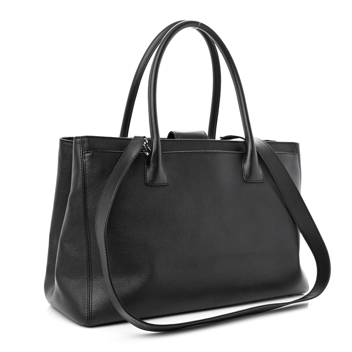 Chanel Calfskin Cerf Executive Shopper Tote Black 2 of 10